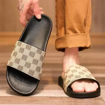 Модные летние тапочки для мужчин и женщин, тапочки из ЭВА с мягкой подошвой, домашние тапочки, сандалии на плоской подошве, пляжная обувь для отдыха, мужские шлепанцы 39