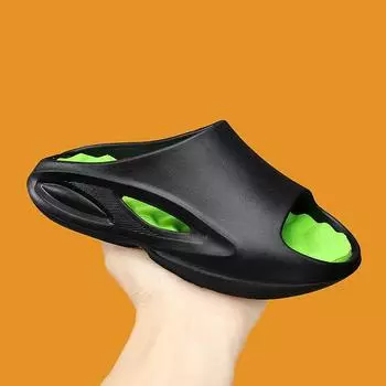 Модные летние тапочки мужские ЭВА с мягкой подошвой для улицы модные шлепанцы сандалии легкая пляжная обувь мужские тапочки повседневная пляжная обувь 36-37 бежевый