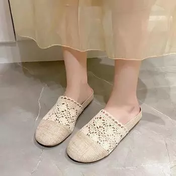 модные летние туфли на плоской подошве женские туфли Fisherman Sho женские сетчатые дышащие туфли на плоской подошве с мягкой подошвой женские туфли Peas женские туфли Flats Shoe 35 бежевый