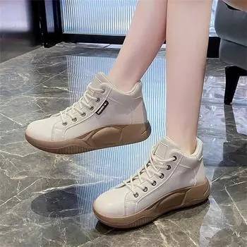 Модные летние туфли со шнуровкой, ботильоны, коричневые женские ботинки, балетки, женские кроссовки, спортивные кроссовки Tennes, импортные кроссовки в стиле Tenis 35