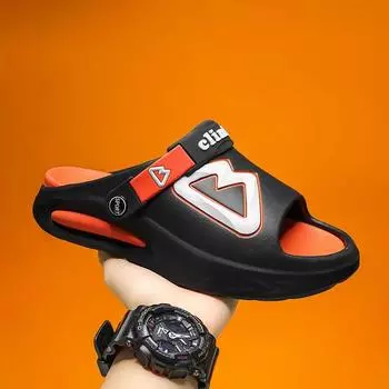 Модные летние удобные садовые туфли мужские нескользящие легкие пляжные туфли дышащие мужские сандалии большие размеры мужские тапочки шлепанцы 39 серый