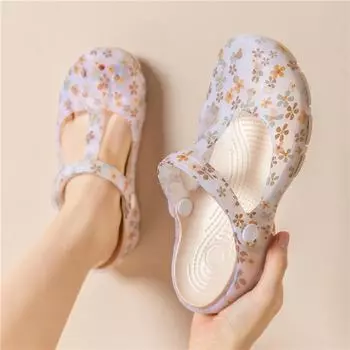 Модные летние женские сандалии - нескользящая мягкая подошва для пляжа и отдыха на природе 38