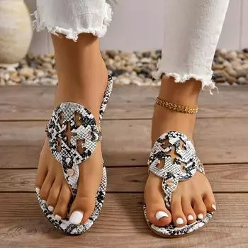 модные летние женские тапочки новые полые туфли на плоской подошве модные шлепанцы на открытом воздухе женские повседневные женские сандалии большого размера 43 36 золотой