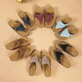 модные летние женские тапочки с круглым носком на плоской подошве для женщин с открытым носком на платформе, шлепанцы для отдыха на открытом воздухе, пляжные нескользящие женские шлепанцы 36 коричневый