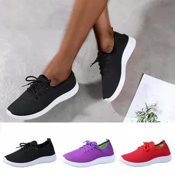 Модные летние женские уличные кроссовки, сетчатая парусиновая обувь, легкая повседневная обувь, кроссовки 35 чёрный
