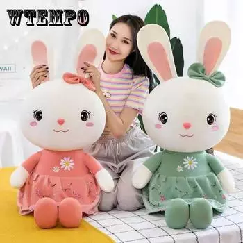 Модные магазины, мягкие игрушки и плюшевые мультяшные кошки, мягкие игрушки, плюшевые игрушки Kawaii, мягкая кукла, платье, детская кукла, подарок для девочек 40cm