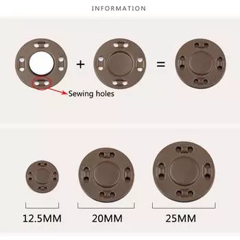 Модные магнитные кнопки невидимые 1 пара украшения одежды швейные аксессуары пуговицы кардиган куртка скрытая пряжка аксессуары для ручной работы 12.5mm