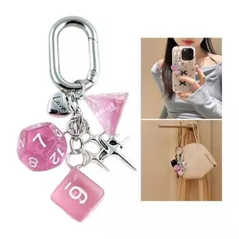 Модные маленькие игральные кости, брелки для софтбола, прочные смоляные материалы, спортивные тематические подвески, портативные модные аксессуары разноцветный