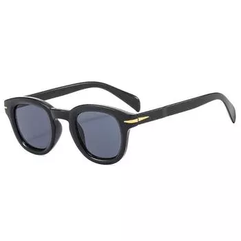 Модные маленькие круглые солнцезащитные очки для женщин и мужчин, винтажные желтые солнцезащитные очки, роскошные брендовые дизайнерские модные очки, оттенки зеленого чая UV400