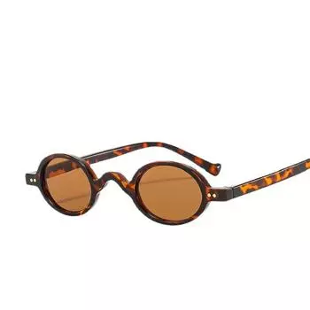 Модные маленькие круглые солнцезащитные очки женские классические винтажные стимпанк гвоздь мужские солнцезащитные очки оттенки UV400 овальные женские очки в оправе