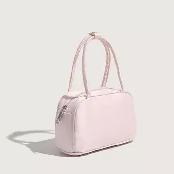 Модные маленькие квадратные сумки женские сумки через плечо новые текстуры розовые нишевые корейский стиль для отдыха универсальные наружные ручные сумки