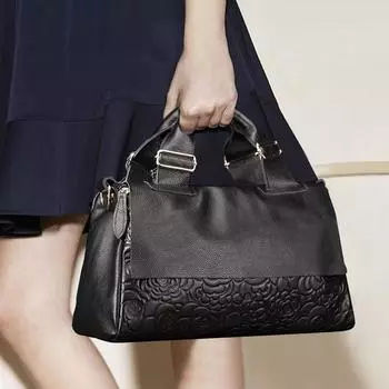 Модные маленькие роскошные сумки из кожи, модные высококачественные сумки для поездок на работу, сумка через плечо чёрный