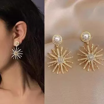 Модные металлические геометрические женские висячие серьги с преувеличенной геометрией, серьги-капли, ювелирные изделия