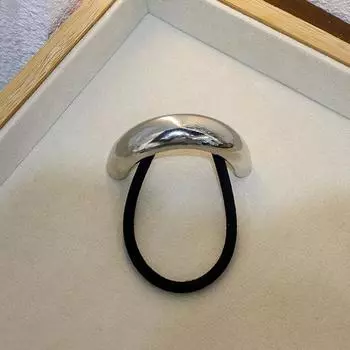 Модные металлические неровные двухслойные резинки для волос для женщин, эластичные заколки для волос, ободок, ювелирные украшения, аксессуары для волос