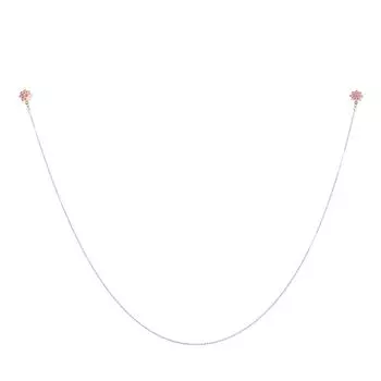 Модные металлические ромашки наушники цепи наушники анти-потеряшка цепочка беспроводное ожерелье розовый