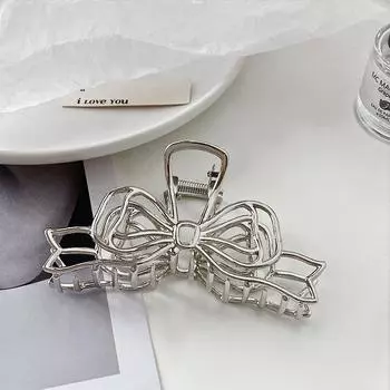 Модные металлические заколки-крабы для волос с бантом для женщин, девушек, зажимы, Корея, геометрические, заколки для волос, аксессуары для волос