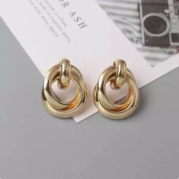 Модные металлические женские серьги-подвески, полые геометрические висячие серьги для девочек, круглые серьги в стиле панк, модные серьги в подарок