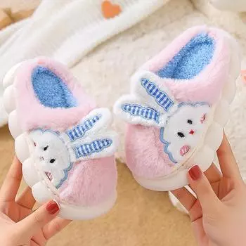 Модные милые детские хлопковые тапочки 26-27 inner length 16.5cm розовый