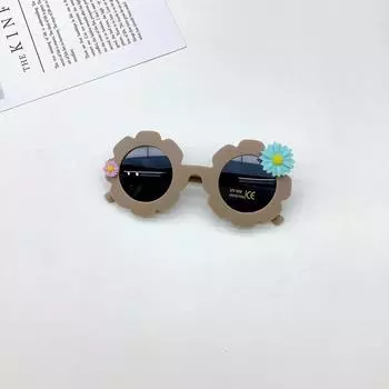Модные милые детские солнцезащитные очки детские фото цветочные ПК солнцезащитные очки персонализированные солнцезащитные очки УФ-защита Tide