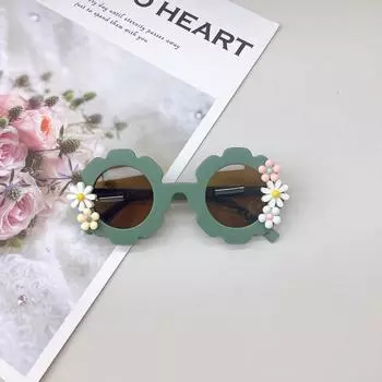 Модные милые детские солнцезащитные очки своими руками, трендовые вогнутые солнцезащитные очки для девочек, очки с защитой от ультрафиолета Uv400