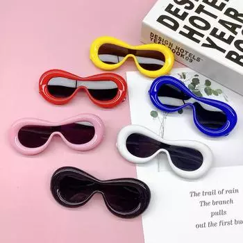 Модные милые конфеты, цветной хлеб, надувные губы, детские солнцезащитные очки, персонализированные очки «кошачий глаз»