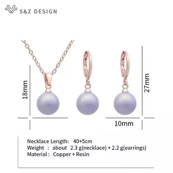 Модные милые круглые серьги-подвески Macaron Color, наборы ювелирных изделий для женщин, простое ожерелье с подвеской, подарок