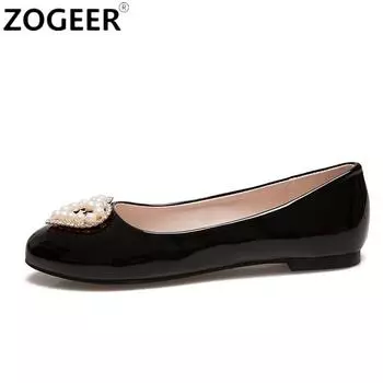 Модные милые женские туфли на плоской подошве Повседневные туфли на плоской подошве Женские удобные роскошные кристально-красные черные офисные туфли Love Wedding Женские 34 белый