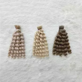 Искусственные волнистые волосы - трессы для кукол 20см One Size