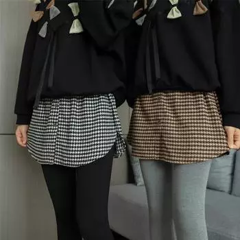 Модные мини-юбки, удлинители рубашек, поддельные юбки для женщин, поддельный подол свитера с эластичной резинкой на талии, подол мини-юбки