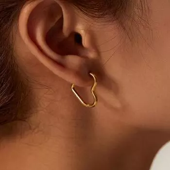 Модные минималистичные серьги-кольца из нержавеющей стали золотого цвета для женщин и девочек, простые серьги-кольца в стиле панк, пирсинг, корейские украшения