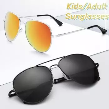 Модные многоцветные солнцезащитные очки для взрослых и детей, для путешествий на открытом воздухе, круглые металлические солнцезащитные очки-лягушки, унисекс, винтажные, UV400, оттенки, очки