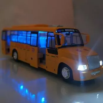 Модные модели школьных автобусов, игрушечные машинки из сплава, новинка