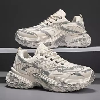 Модные модные мужские кроссовки, роскошные массивные повседневные кроссовки для мужчин, увеличивающие рост, обувь для пап, дышащая спортивная обувь, мужские кроссовки 39