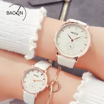 Модные модные парные часы, персонализированные, маленькие, секундная стрелка, дизайн, ретро, пара, кварцевые часы с поясом