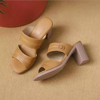 Модные модные тапочки на толстой подошве для женщин на открытом воздухе 2024 года, летние новые босоножки с открытым носком и высоким каблуком, женская обувь Pantuflas De Mujer Heels 36 темно-серого