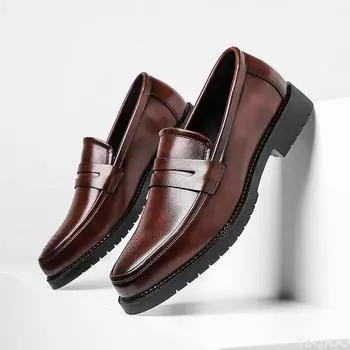 Модные мокасины мужские туфли кожаные дизайнерские туфли мужские высококачественные элегантные туфли для мужчин 2024 Chaussure Homme Zapatos Hombre 38 чёрный