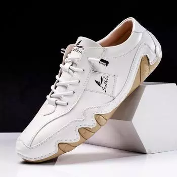 Модные мокасины, обувь для мужчин 2024 года, кроссовки, коричневые замшевые туфли на плоской подошве, мужские брендовые высококачественные синие туфли, большой размер 38-46 38 чёрный