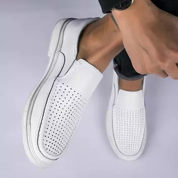 Модные мокасины с открытым носком из натуральной дышащей кожи, деловая повседневная обувь, высококачественная удобная спортивная обувь, брендовая обувь 37