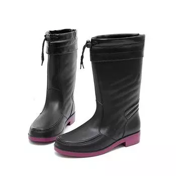 Модные мотоциклетные износостойкие мужские ботинки высокого качества для байкеров, резиновые сапоги для мужчин, на низком каблуке, резиновые сапоги из ПВХ, водонепроницаемые, удобные, новые 39