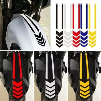 Модные мотоциклетные крылья, светоотражающие предупреждающие наклейки, наклейки, декор чёрный