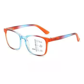 Модные мультифокальные очки для чтения для мужчин и женщин, высокой четкости, с защитой от синего света, классическая квадратная оправа, унисекс +150