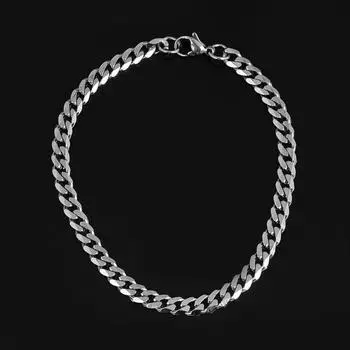 Модные мужские браслеты из нержавеющей стали звено цепи браслет ювелирные изделия