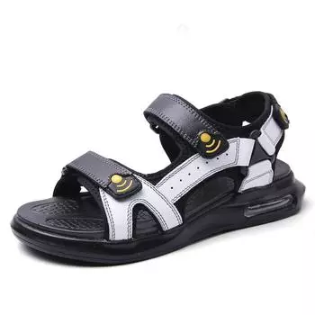 Модные мужские брендовые классические сандалии летние сандалии из натуральной кожи мужские повседневные легкие сандалии модные мужские кроссовки размер 38-46 38 коричневый