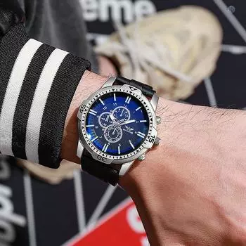 Модные мужские часы для отдыха на природе, лучшие брендовые мужские спортивные кварцевые наручные часы, лучшие подарки, часы для мужа, семьи, друга чёрный