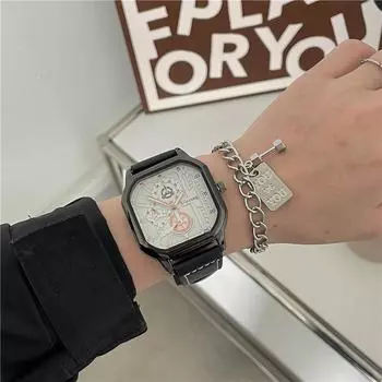 Модные мужские часы, повседневные, стильные, аналоговые, с ремешком из искусственной кожи, кварцевые наручные часы для мужчин, роскошные, деловые, спортивные, подарочные часы белый