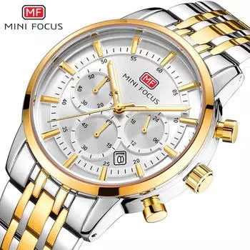 Модные мужские часы с большим циферблатом и светящимся кварцевым циферблатом, водонепроницаемые, со стальным браслетом