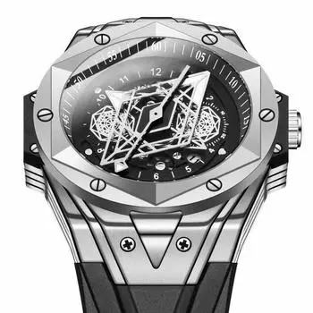 Модные мужские часы, светящиеся часы, водонепроницаемые, силиконовые, повседневные, кварцевые часы