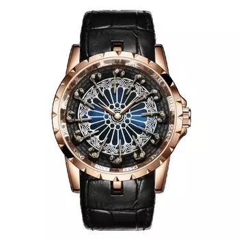 Модные мужские часы, водонепроницаемые кварцевые часы с большим циферблатом, мужские часы