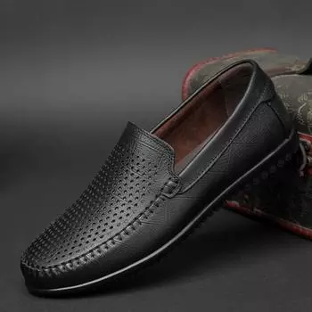 Модные мужские черные мокасины свадебное платье обувь для вождения мокасины мужская повседневная обувь кожаные туфли без застежек супер легкие мужские туфли 37