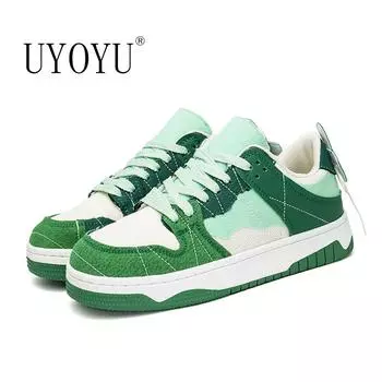 Модные мужские дизайнерские кроссовки белые женские кожаные на платформе повседневные кожаные спортивные вулканизированные туфли для мужчин классические туфли для скейтбординга 36